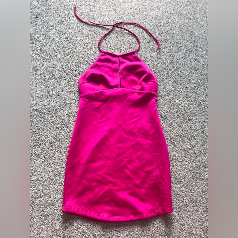 Forever 21 pink halter mini dress